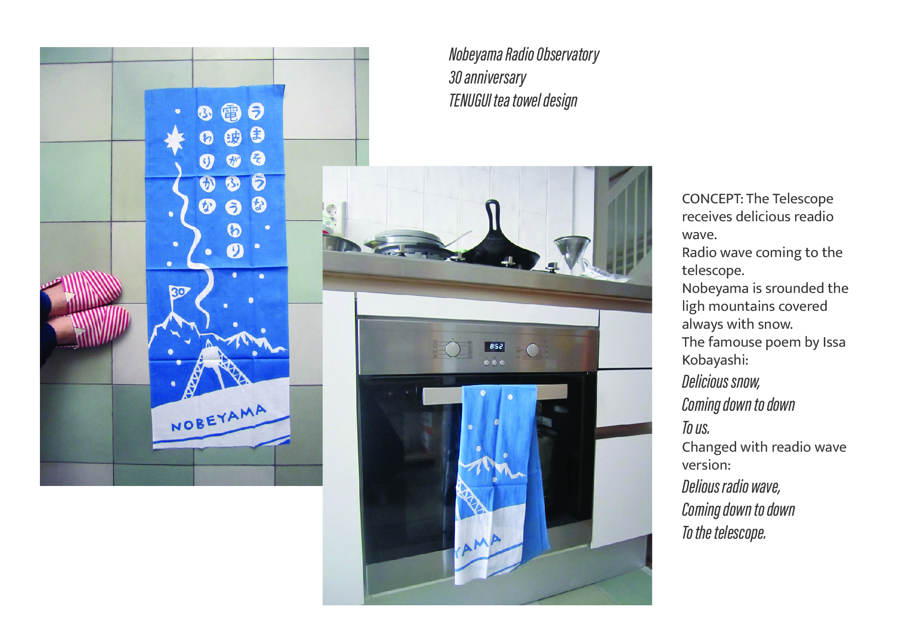 Tenugui Design for Nobeyama Telescope Anniversary