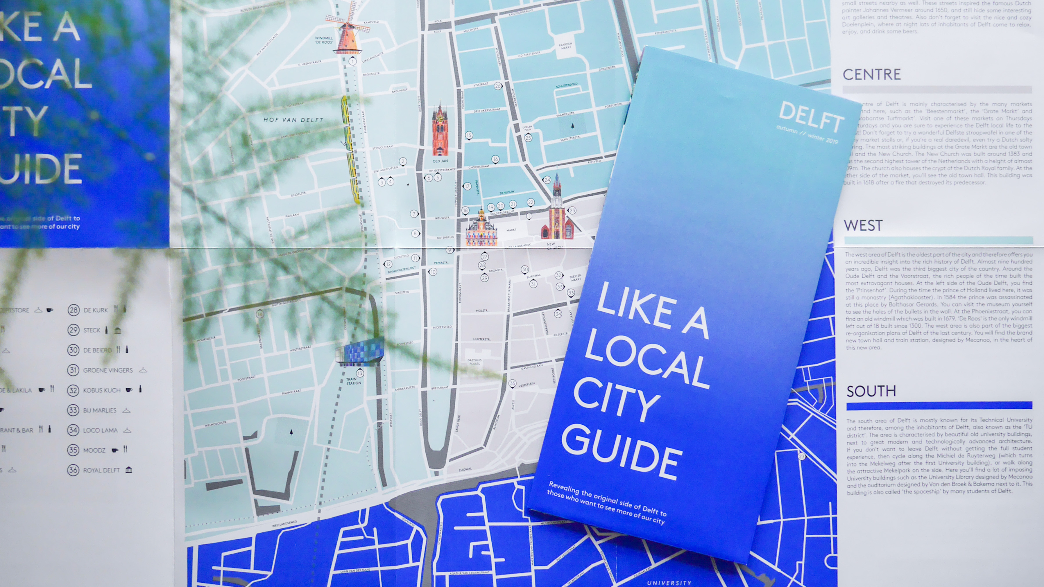 Illustration of Symbols for a Delft City Map